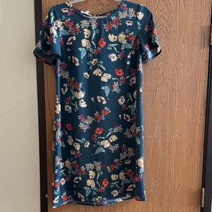 Maurices Floral Mini Dress in Blue and Red